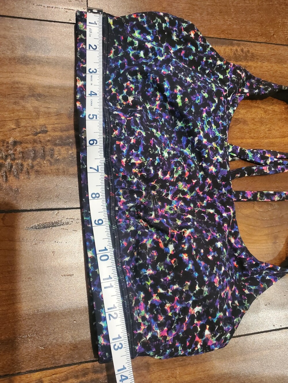 Lululemon Seawheeze Energy Sports Bra Summer Mirage Multi Print  Size 10 - Picture 5 of 10